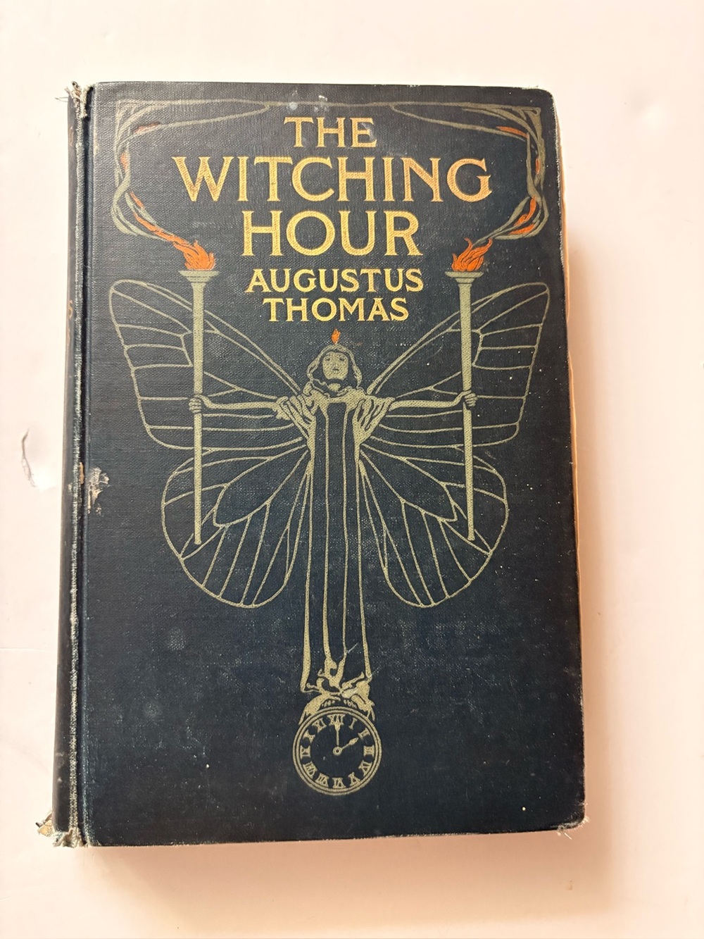 Antique 1908 The Witching Hour Augustus Thomas Occult Art Nouveau Cover Decor